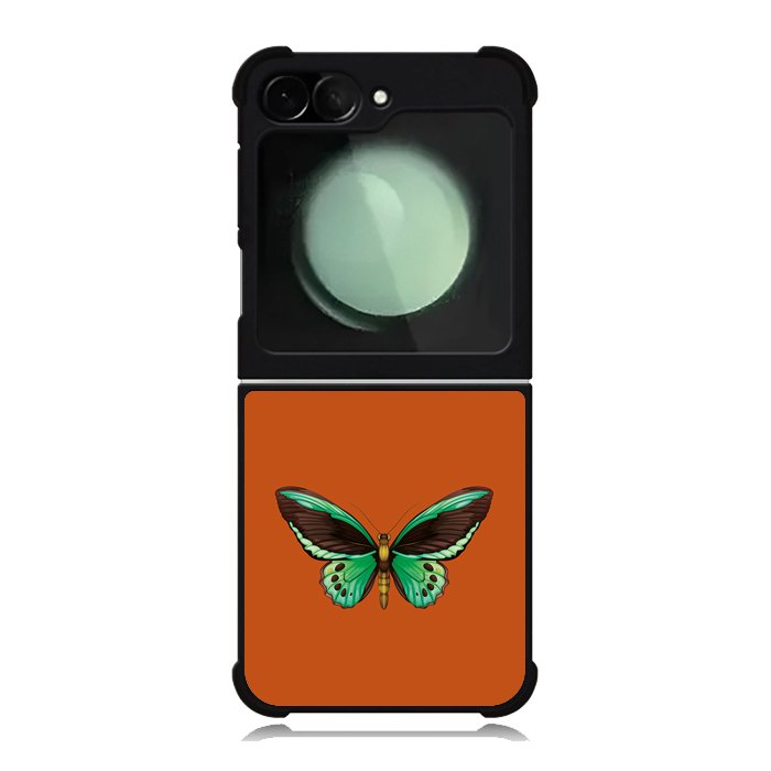 Green Birdwing Butterfly FZ4192 Samsung Galaxy Z Flip 6 2024 5G Case