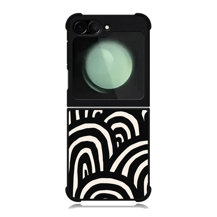 Monochrome Stripes FZ4198 Samsung Galaxy Z Flip 6 2024 5G Case