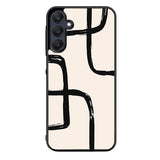 Black Beige Minimalist FZ4201 Samsung Galaxy A25 5G Case