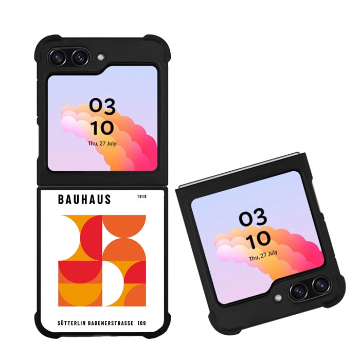 Bauhaus Retro Red Orange FZ4218 Samsung Galaxy Z Flip 5 2023 5G Case