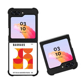 Bauhaus Retro Red Orange FZ4218 Samsung Galaxy Z Flip 5 2023 5G Case
