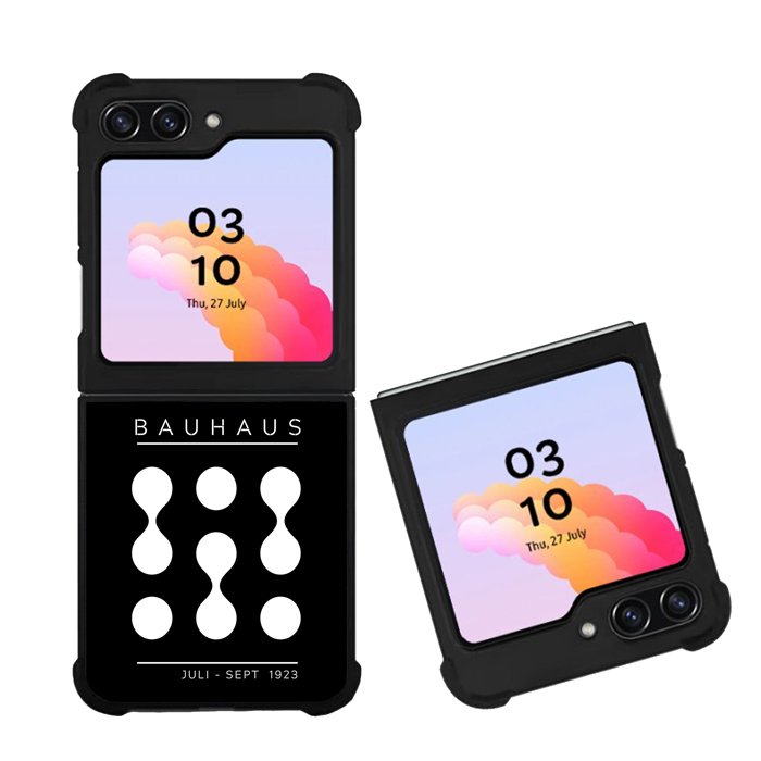Retro Bauhaus Black FZ4228 Samsung Galaxy Z Flip 5 2023 5G Case