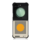 Black Yellow Bauhaus Minimalist FZ4253 Samsung Galaxy Z Flip 6 2024 5G Case