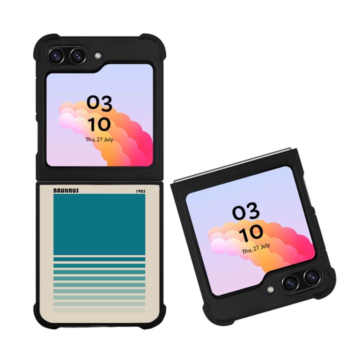 Bauhaus Blue Minimalist FZ4255 Samsung Galaxy Z Flip 5 2023 5G Case