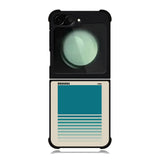 Bauhaus Blue Minimalist FZ4255 Samsung Galaxy Z Flip 6 2024 5G Case