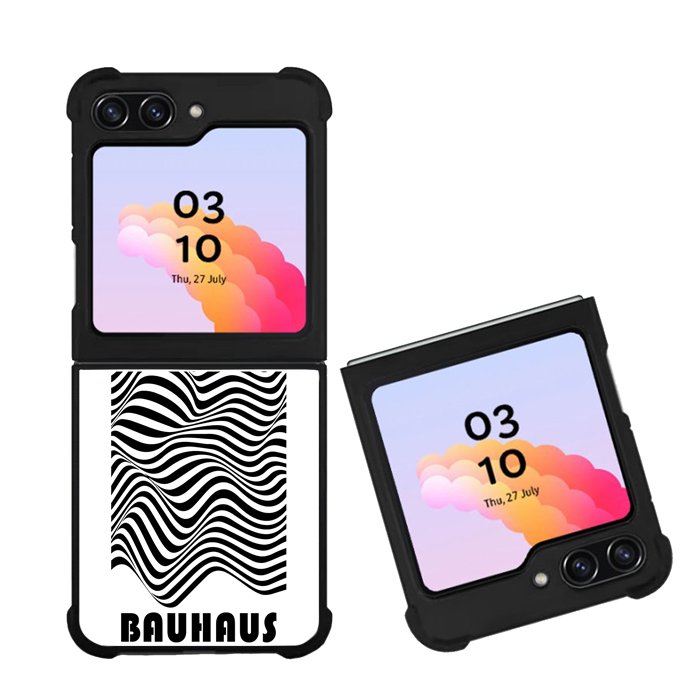 Bauhaus Poster Lines Black FZ4258 Samsung Galaxy Z Flip 5 2023 5G Case