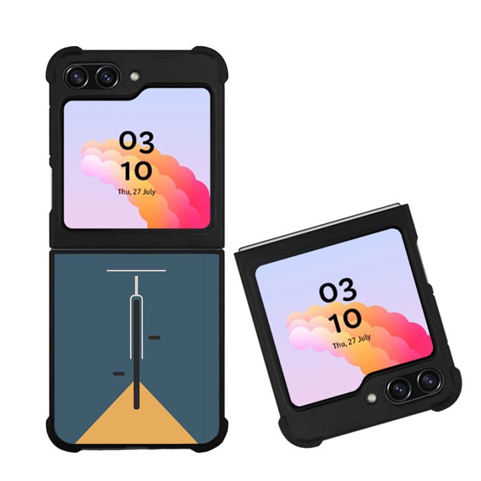 Generisch Bicycle Bauhaus Blue FZ4286 Samsung Galaxy Z Flip 5 2023 5G Case