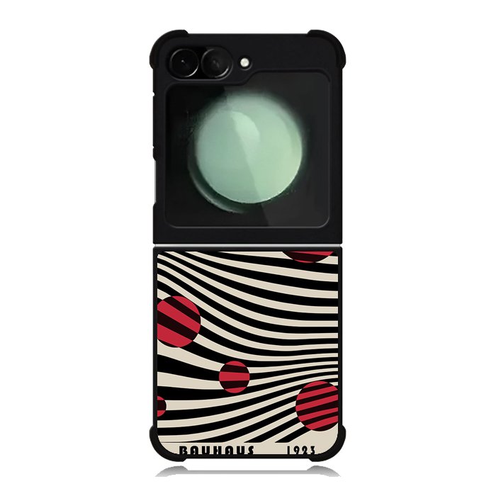 Bold Stripes Crimson Bauhaus FZ4299 Samsung Galaxy Z Flip 6 2024 5G Case