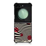 Bold Stripes Crimson Bauhaus FZ4299 Samsung Galaxy Z Flip 6 2024 5G Case