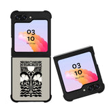 Abstract Dark Floral FZ5207 Samsung Galaxy Z Flip 5 2023 5G Case