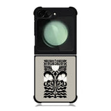 Abstract Dark Floral FZ5207 Samsung Galaxy Z Flip 6 2024 5G Case