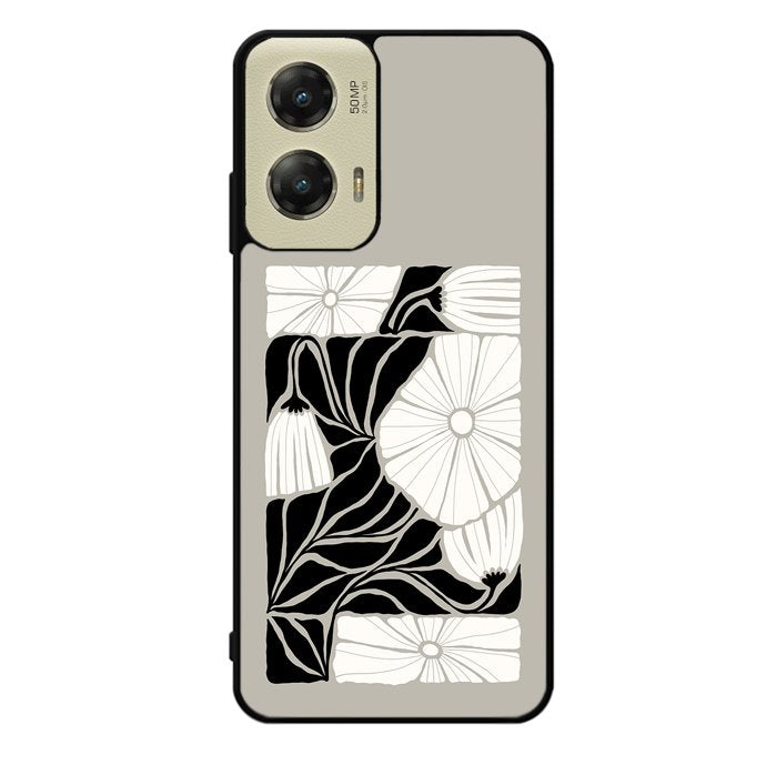 Abstract Dark Floral FZ5214 Motorola Moto G Stylus 5G 2024 Case