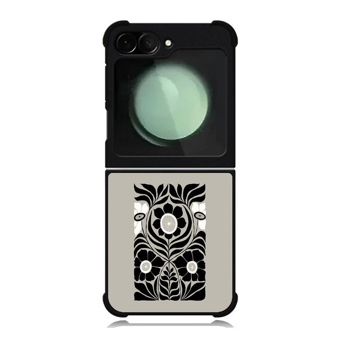 Abstract Dark Flower FZ5215 Samsung Galaxy Z Flip 6 2024 5G Case