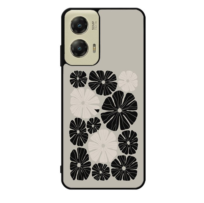 Flowers in Black FZ5216 Motorola Moto G Stylus 5G 2024 Case