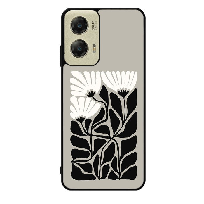 Black And White Flowers FZ5217 Motorola Moto G Stylus 5G 2024 Case