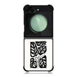 Abstract Dark Leaf FZ5219 Samsung Galaxy Z Flip 6 2024 5G Case