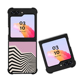 Abstract Waves Print Mid Century FZ5262 Samsung Galaxy Z Flip 5 2023 5G Case