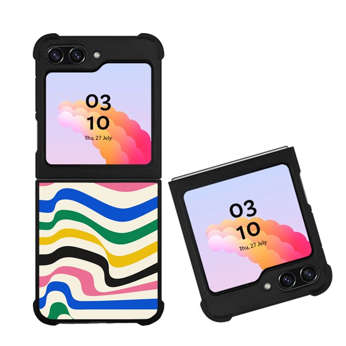 Bauhaus Warped Lines Pattern FZ5293 Samsung Galaxy Z Flip 5 2023 5G Case
