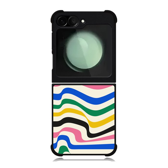 Bauhaus Warped Lines Pattern FZ5293 Samsung Galaxy Z Flip 6 2024 5G Case