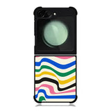 Bauhaus Warped Lines Pattern FZ5293 Samsung Galaxy Z Flip 6 2024 5G Case