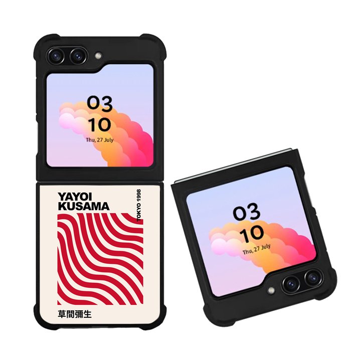 Art Line Yayoi Kusama FZ6255 Samsung Galaxy Z Flip 5 2023 5G Case