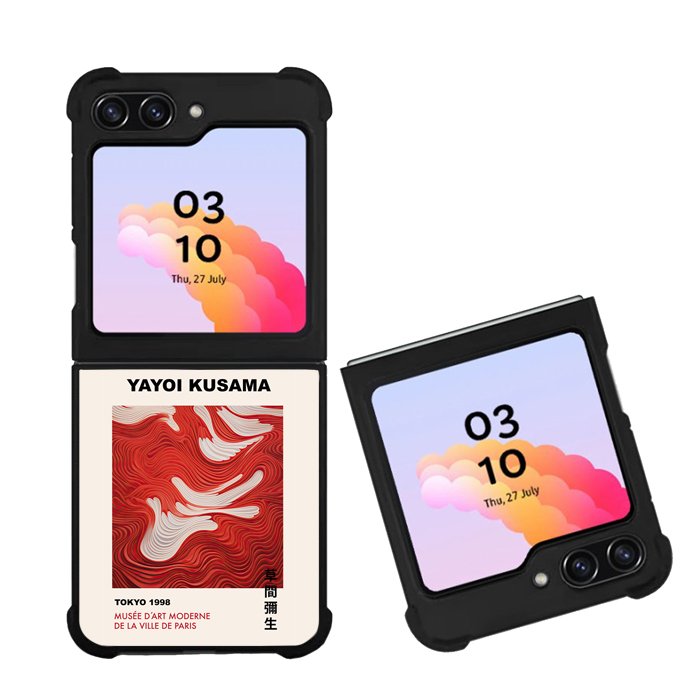Red White Swirl Yayoi Kusama Art FZ6268 Samsung Galaxy Z Flip 5 2023 5G Case
