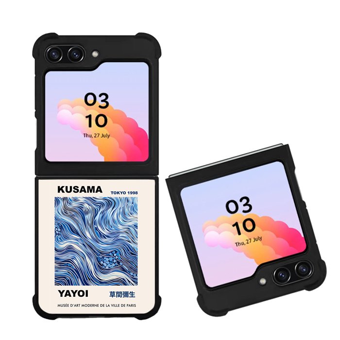 Swirl Blue Yayoi Kusama Art FZ6270 Samsung Galaxy Z Flip 5 2023 5G Case