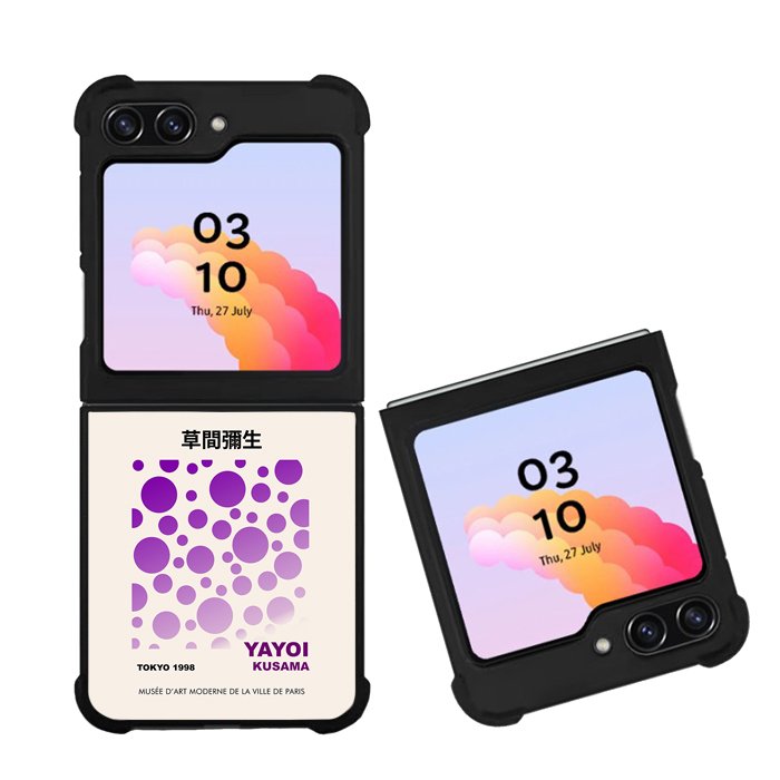 Purple Polkadot Kusama Art FZ6280 Samsung Galaxy Z Flip 5 2023 5G Case