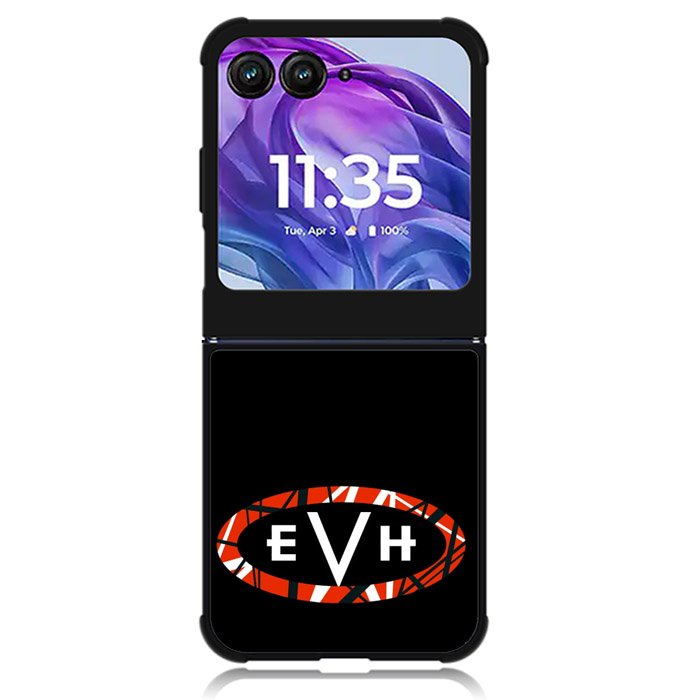 EVH Logo Black Motorola Moto Razr Plus 2024 , Moto Razr+ 2024 Case OV11083