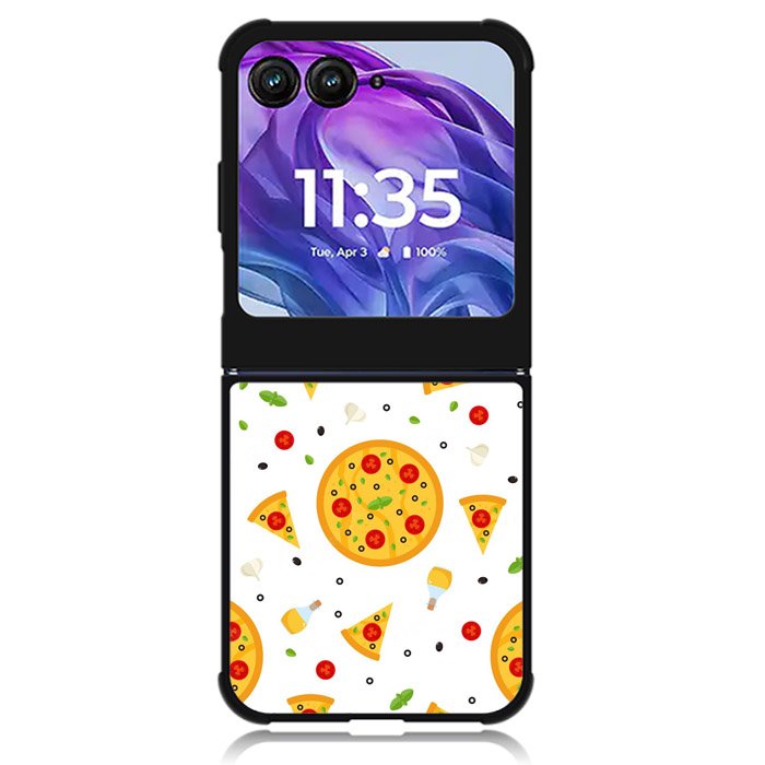 Pizza pattern Motorola Moto Razr Plus 2024 , Moto Razr+ 2024 Case OV10548