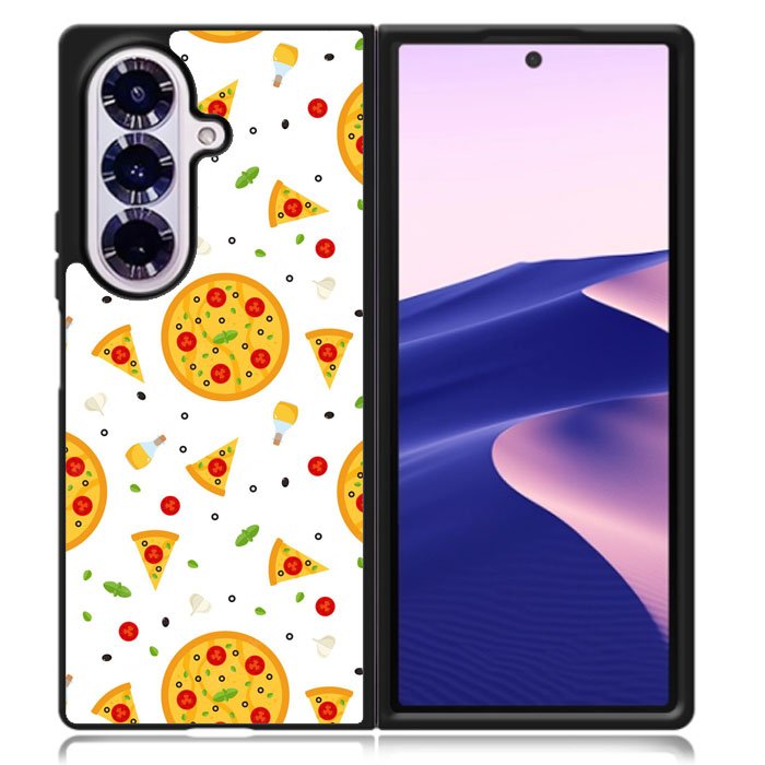 Pizza pattern Samsung Galaxy Z Fold 7 Case OV10548