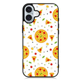 Pizza pattern iPhone 16 Plus Case QC10548
