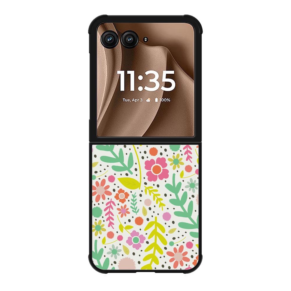 Floral pattern Motorola Moto RAZR Plus 2025 Case OV10568