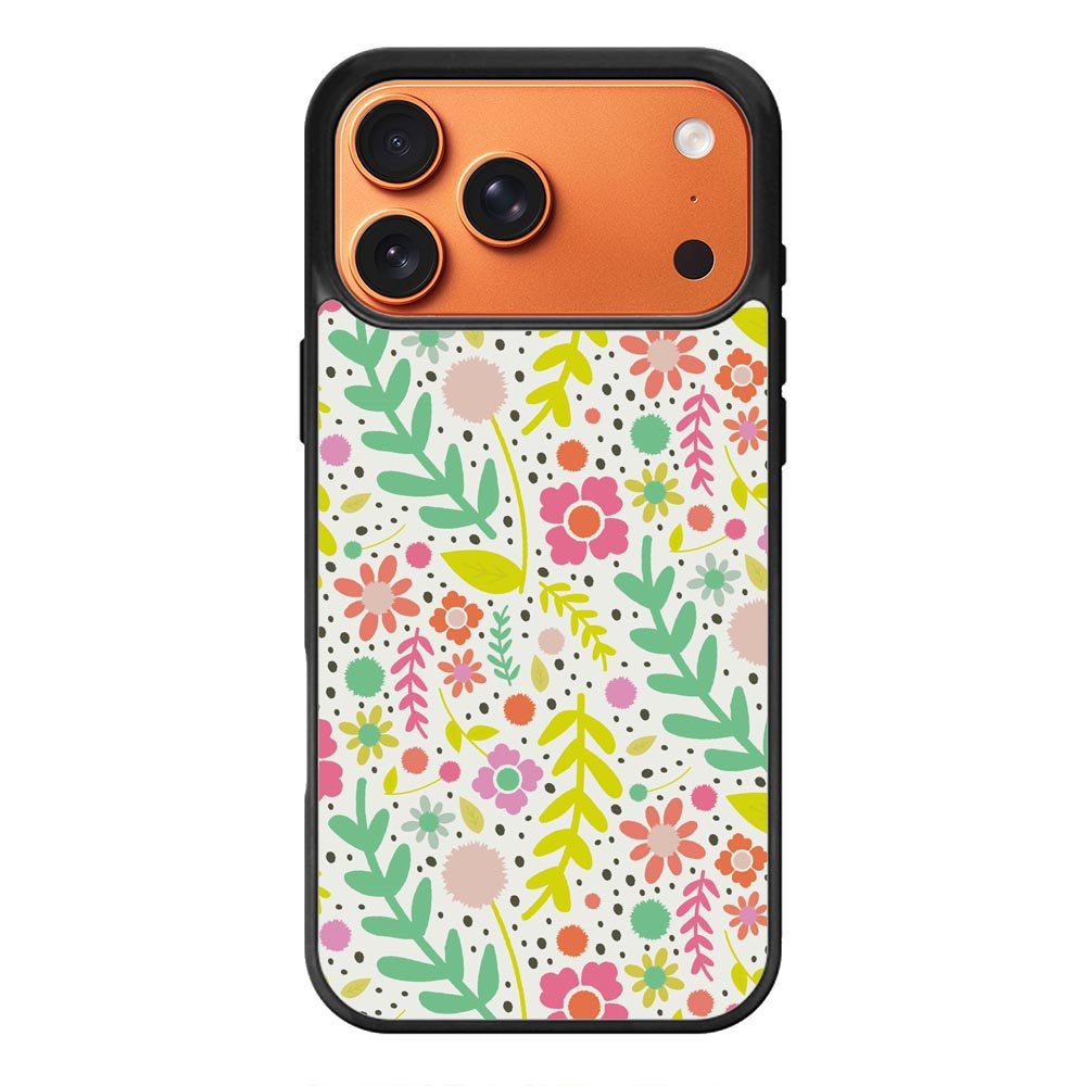 Floral pattern iPhone 17 Pro Max Case QC10568