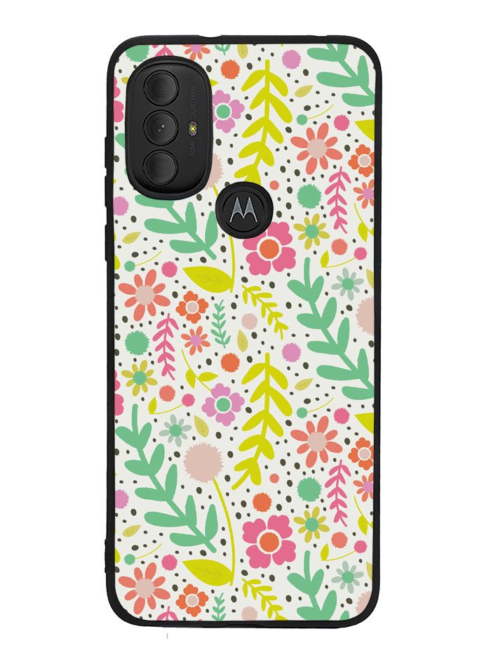 Floral pattern Motorola Moto G Pure 2021 , Moto G Power 2022 Case OV10568