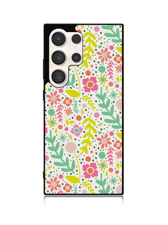 Floral pattern Samsung Galaxy S25 Ultra 5G Case QC10568