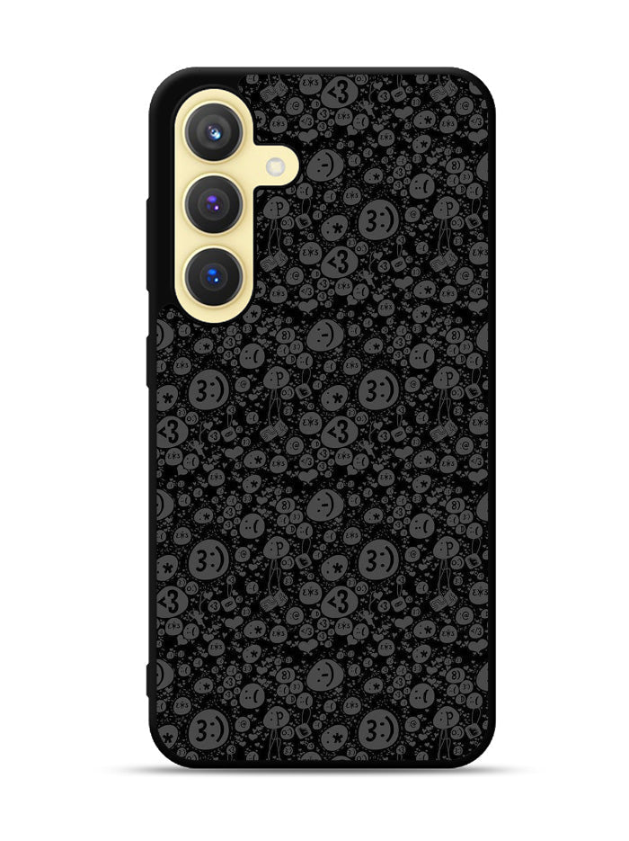 Smile Grey Samsung Galaxy S25 Plus 5G , Samsung Galaxy S25+ 5G Case OV10424