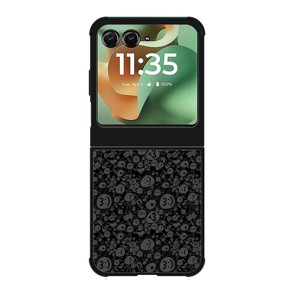 Smile Grey Motorola Moto RAZR 2025 Case OV10424
