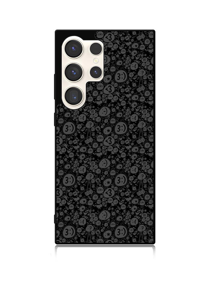 Smile Grey Samsung Galaxy S25 Ultra 5G Case QC10424
