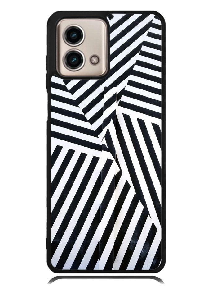 Black And White Motorola Moto G Stylus 5G 2023 Case OV10650