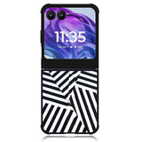 Black And White Motorola Moto Razr Plus 2024 , Moto Razr+ 2024 Case OV10650