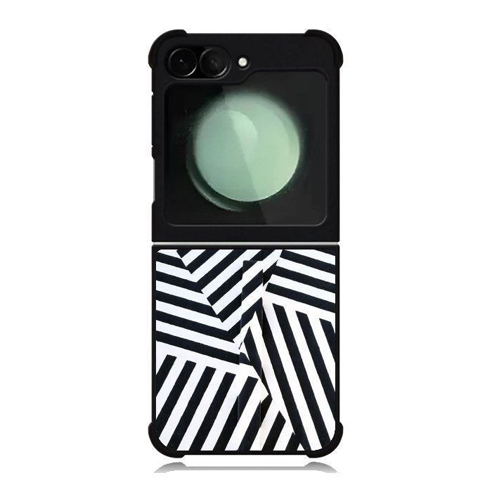 Black And White Samsung Galaxy Z Flip 6 5G 2024 Case OV10650