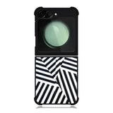 Black And White Samsung Galaxy Z Flip 6 5G 2024 Case OV10650