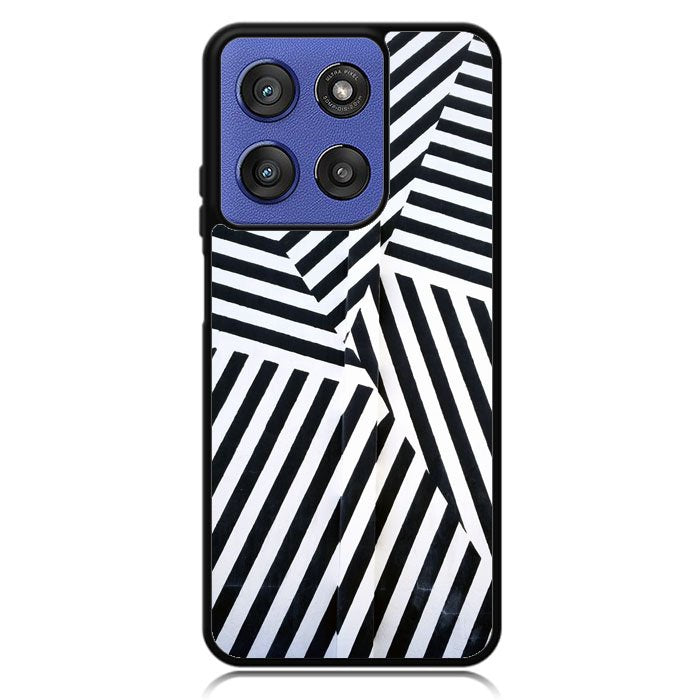 Black And White Motorola Moto G Stylus 5G 2025 Case OV10650