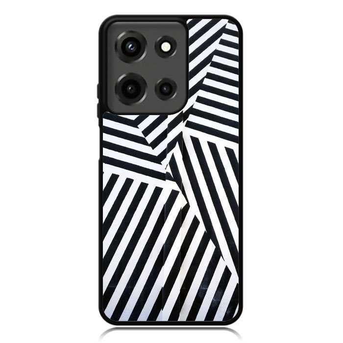 Black And White Motorola Moto G 5G 2025 Case OV10650