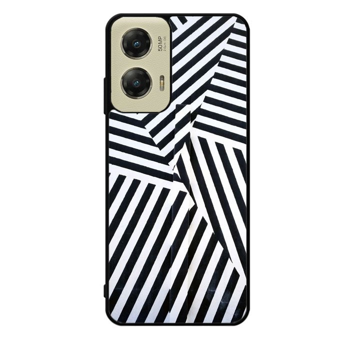 Black And White Motorola Moto G Stylus 5G 2024 Case OV10650