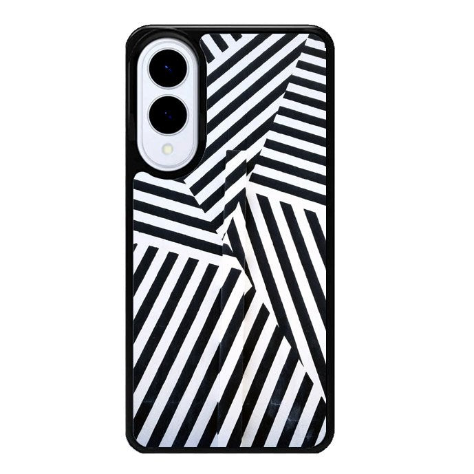 Black And White Samsung Galaxy S25 Edge 5G Case OV10650