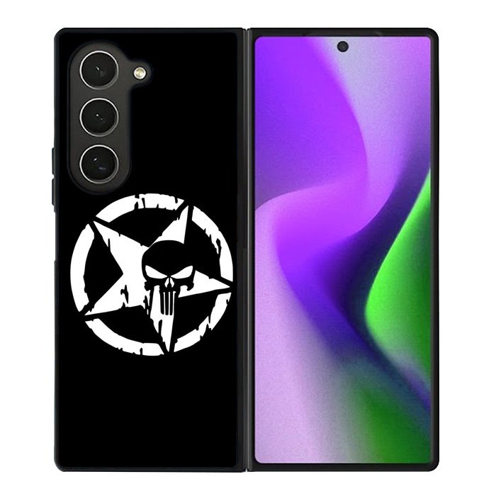 Punisher Black Samsung Galaxy Z Fold 6 5G 2024 Case OV10400
