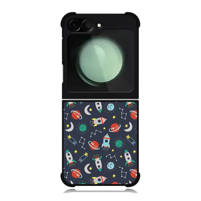 Rocket Pattern Samsung Galaxy Z Flip 6 5G 2024 Case OV10407