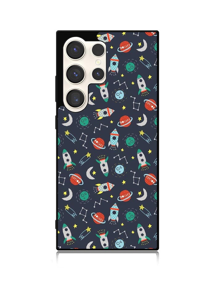 Rocket Pattern Samsung Galaxy S25 Ultra 5G Case QC10407